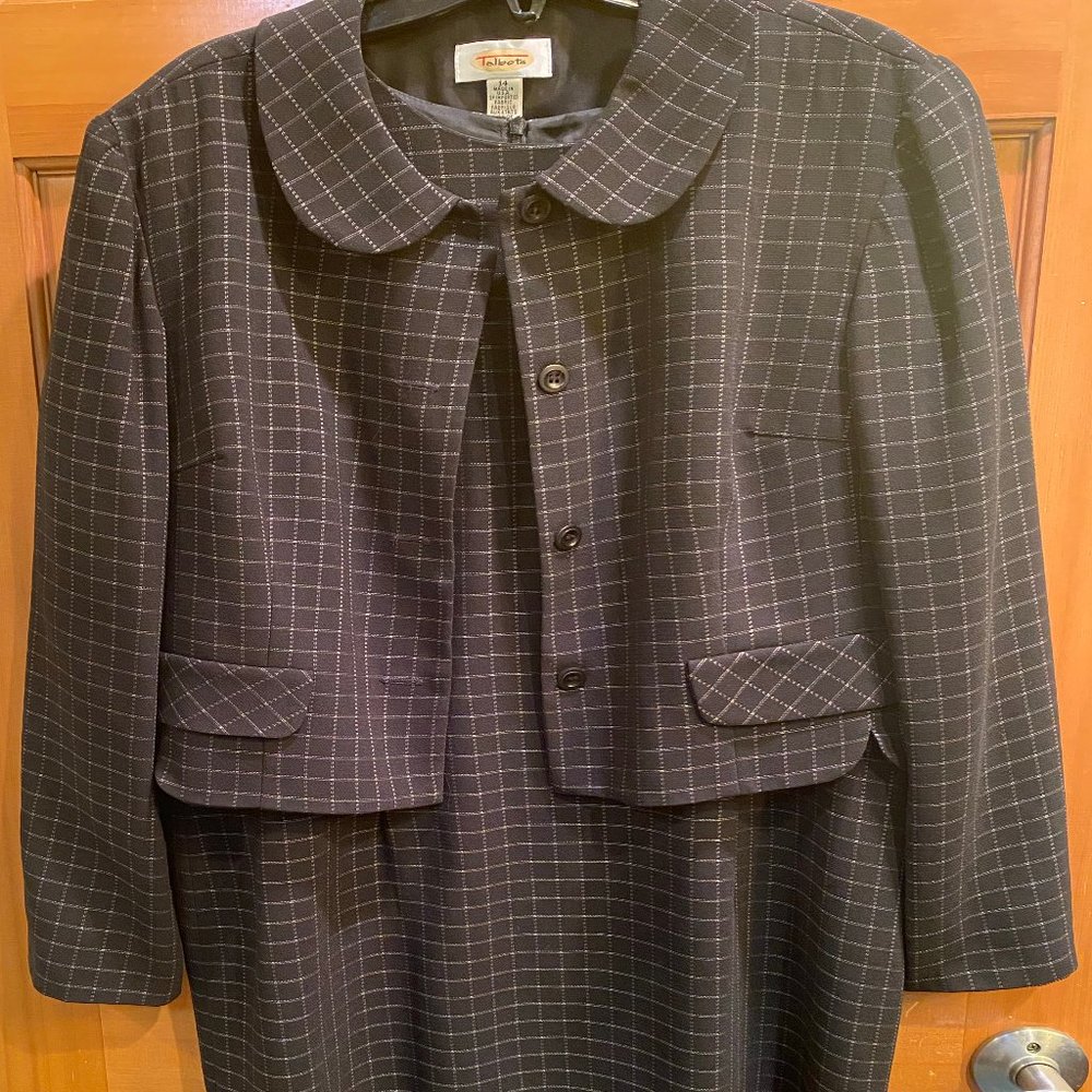 Talbots Black Dress with Jacket Size 12